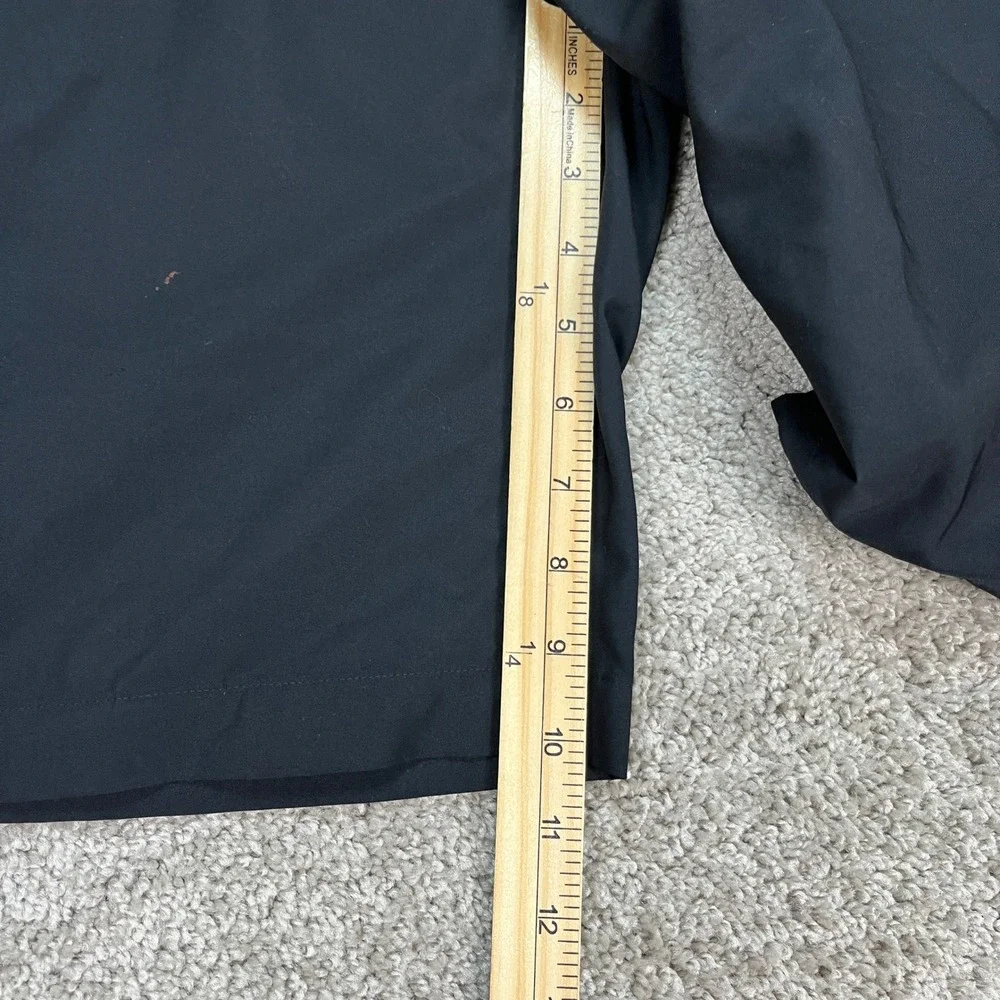 Adidas Shorts Mens 32 10 Black Flat Front Performance Activewear Golf 3 Stripes - Picture 8 of 9